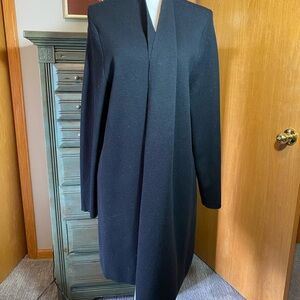Eileen Fisher long open cardigan sweater wool, med to heavy weight Sz 3X